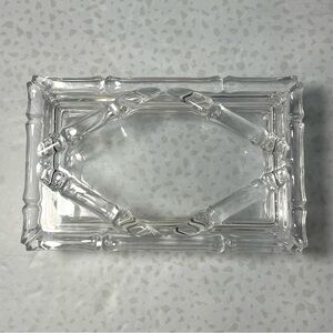 Tiffany & Co. Bamboo Crystal Jewelry Trinket Box